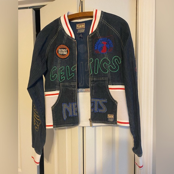 Hardwood Classics NBA denim jacket size M - Picture 1 of 3
